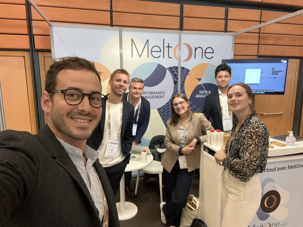 L’équipe MeltOne au stand 83 du salon USF 2022